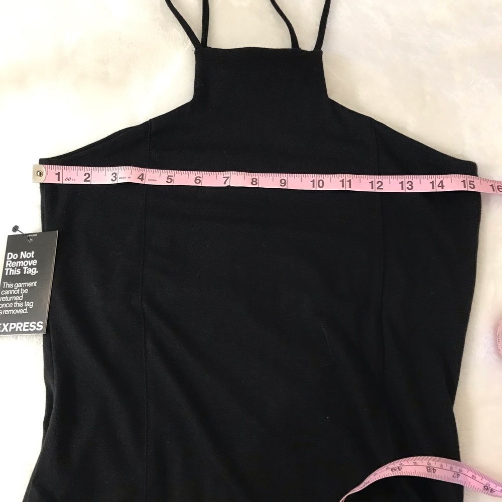 Express Bodycon Asymmetrical High Neck Dress - Picture 11 of 13